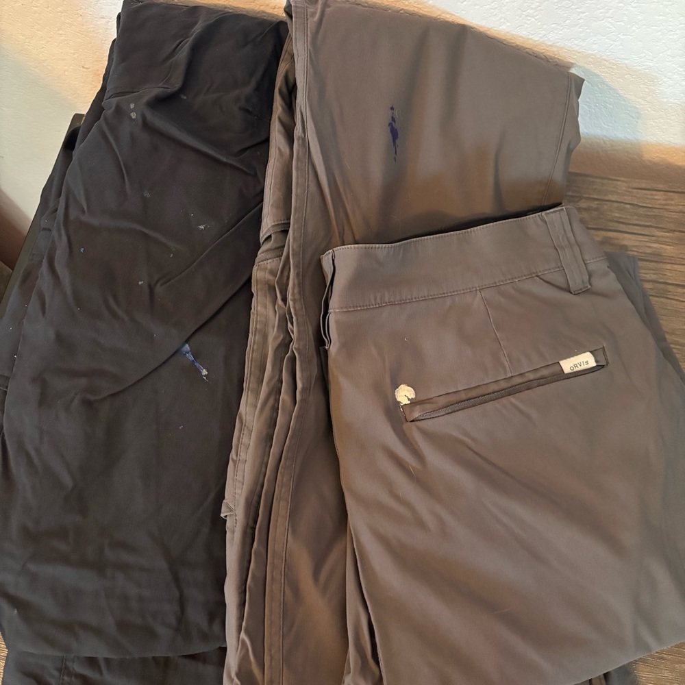 Orvis pants bundle size 36x34 all have stains